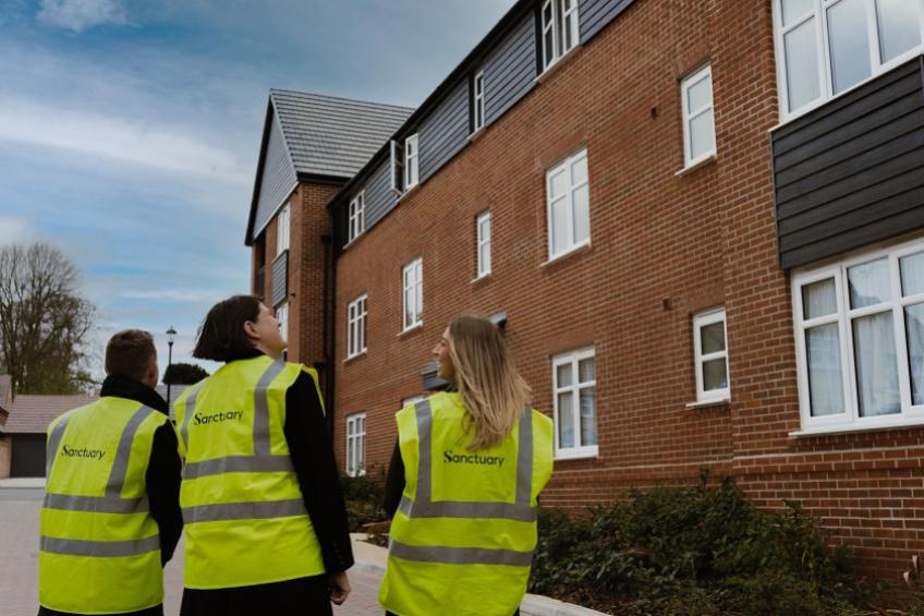 Beech Grove staff at the new Bullwood Gardens development in Hockley