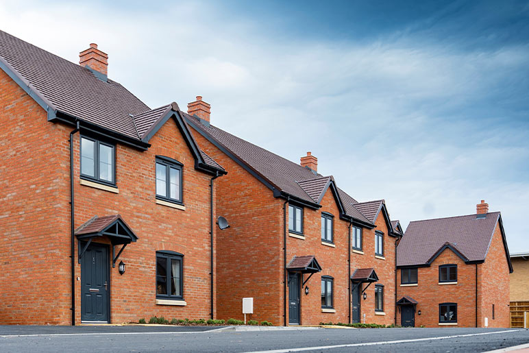 Some of the new homes at our Castle Reach development, near Tenbury Wells