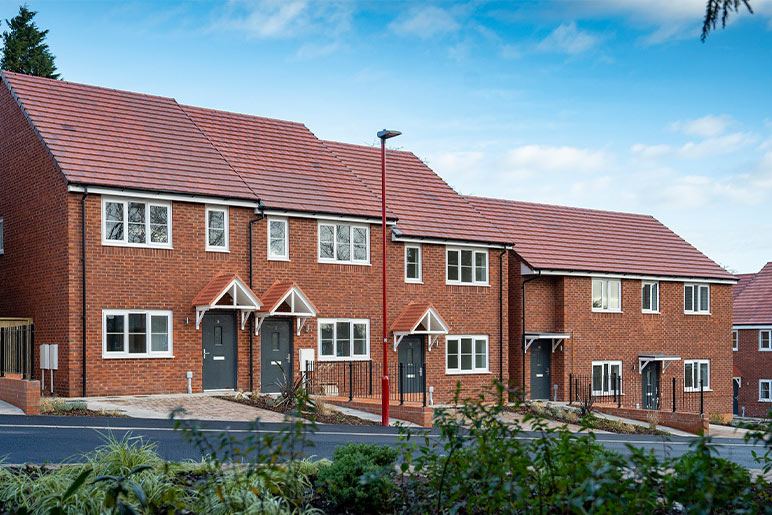 Street scene of the Jameson Gardens development