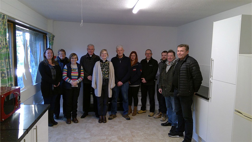 The new kitchen was a team effort between staff and volunteers from Sanctuary and our suppliers. 