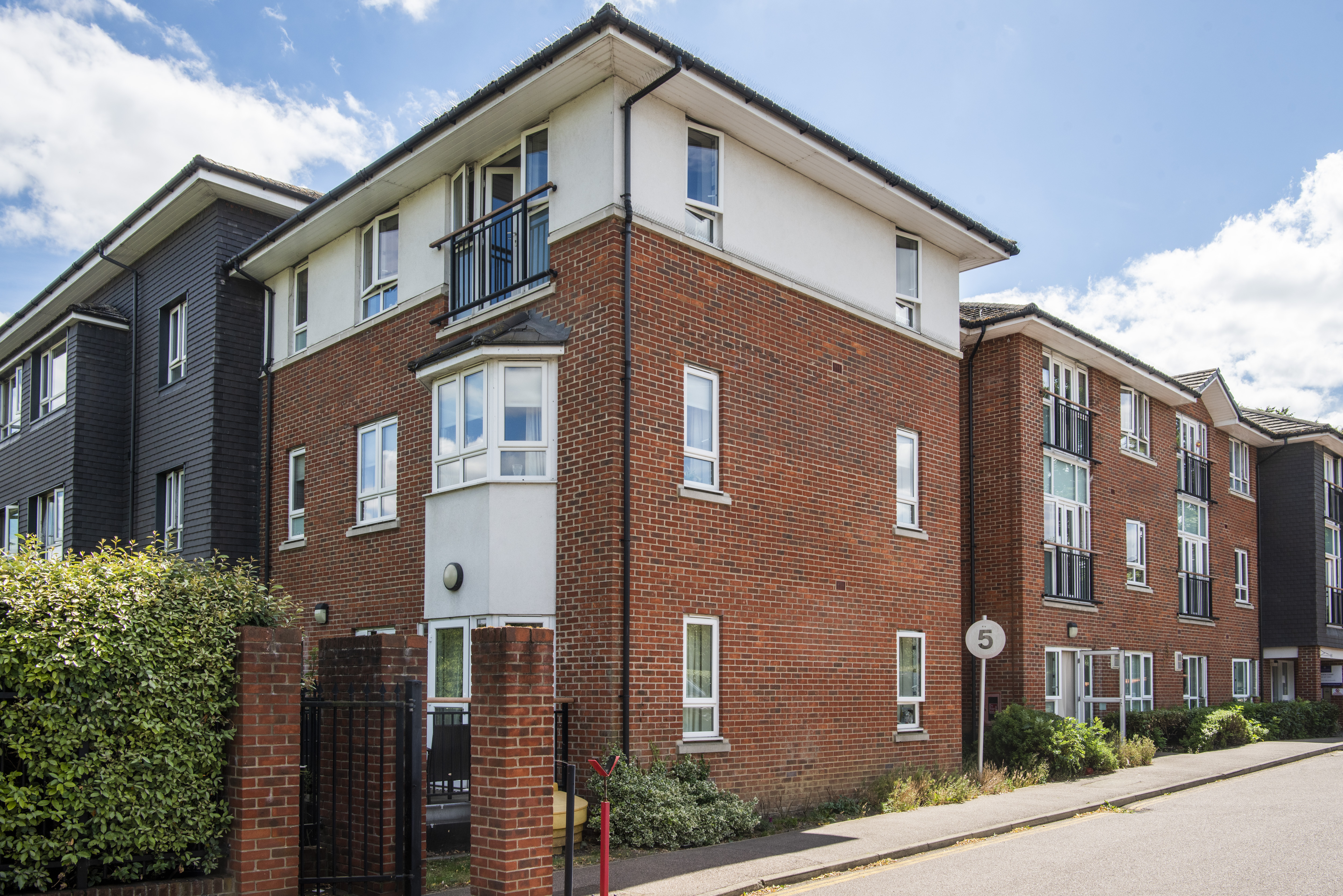 The exterior of a social housing property