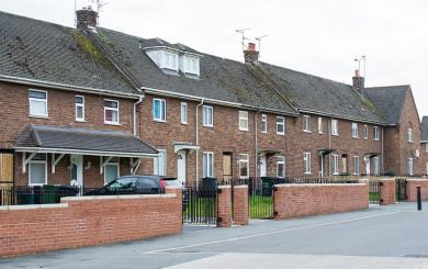 Row of houses in Blacon