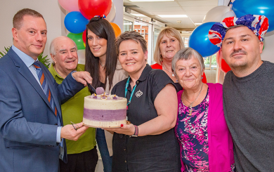 Craig (CEO) joining in Jubilee Celebrations at Noele Court