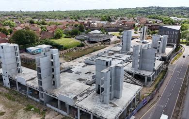 An aerial view of the Laindon regeneration project