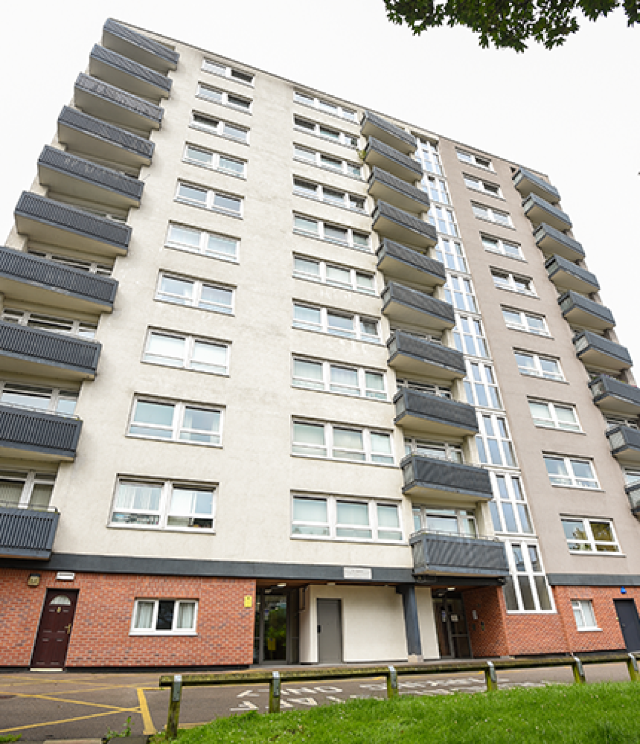 Exterior of the high rise accommodation at St Anne's