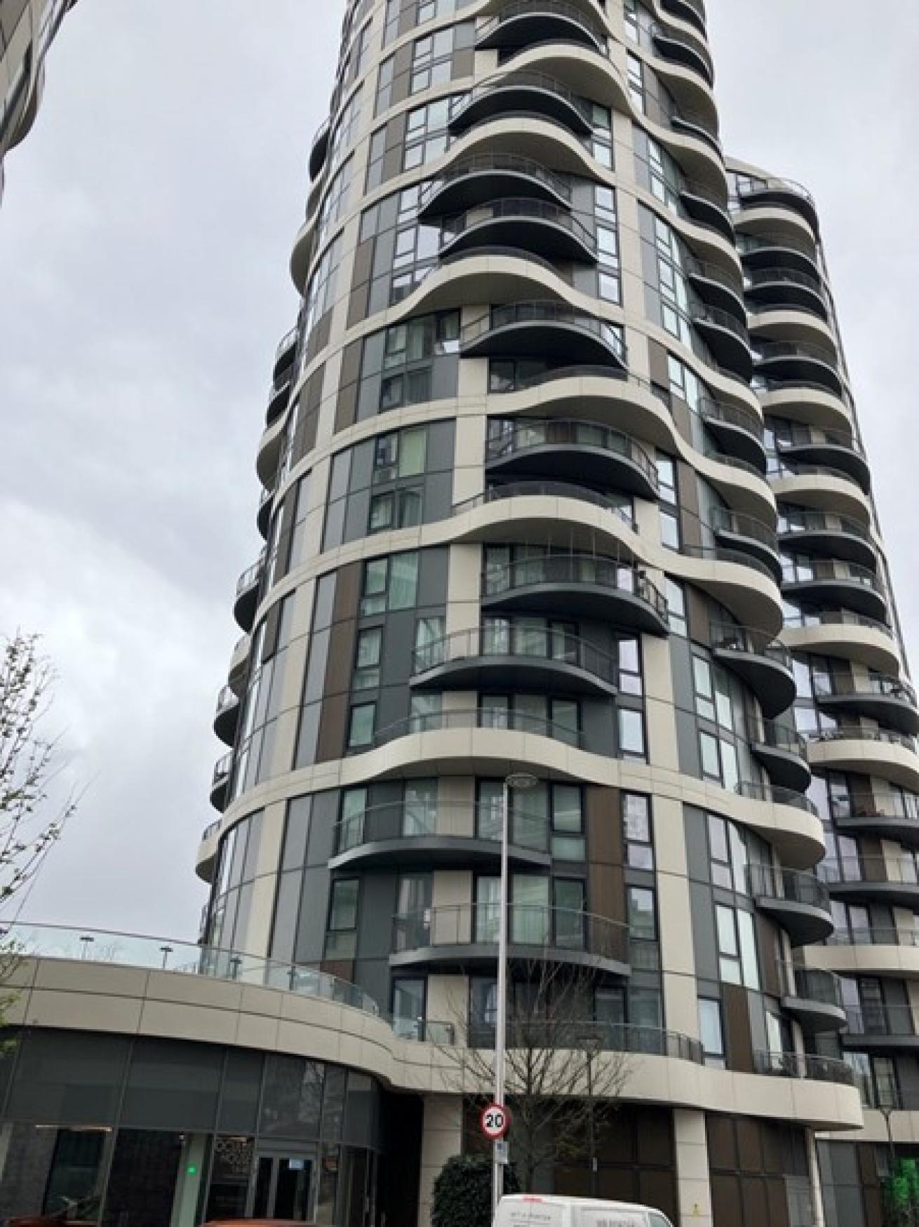 Exterior image of the high-rise Oculus House 