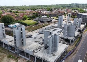 An aerial view of the Laindon regeneration project